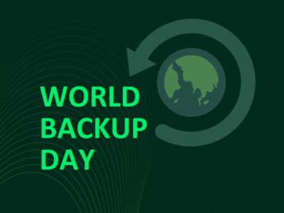 World backup day cover photo. The photo is attached to a blog article about world Backup Day explaining best practices for small to mid-sized companies